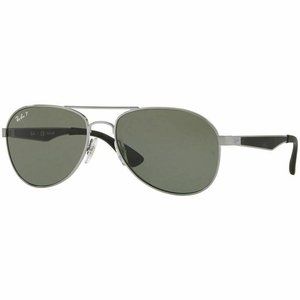 Ray-Ban Aviator Sunglasses W/Green Polarized Lens